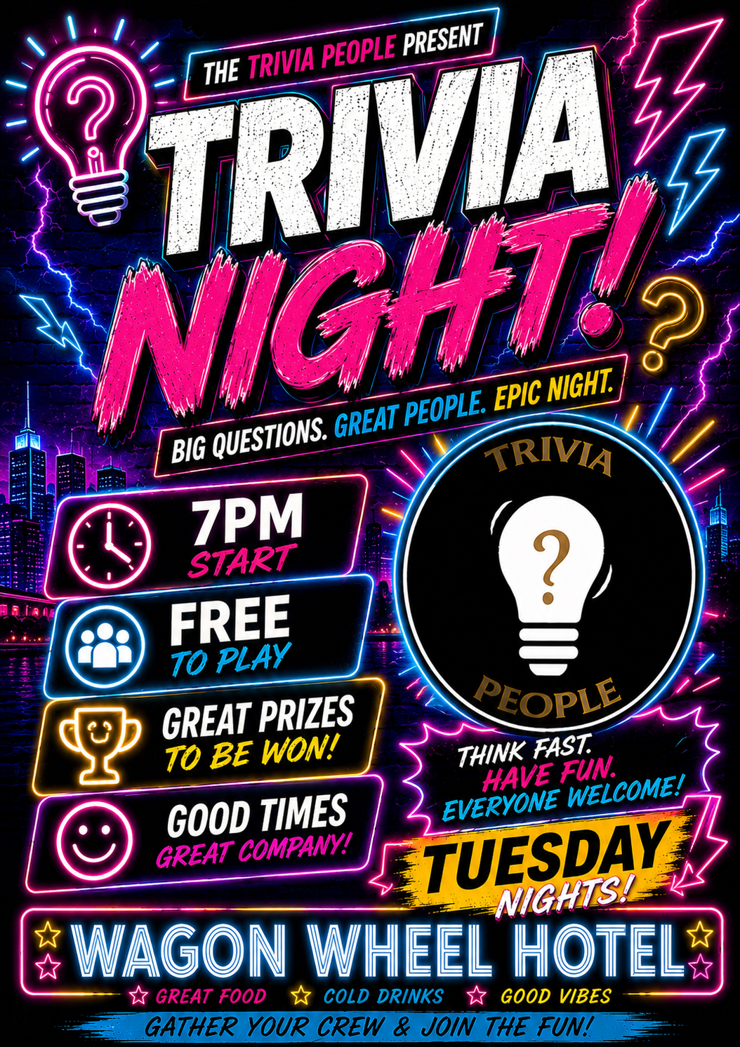 trivia tue wagon wheel