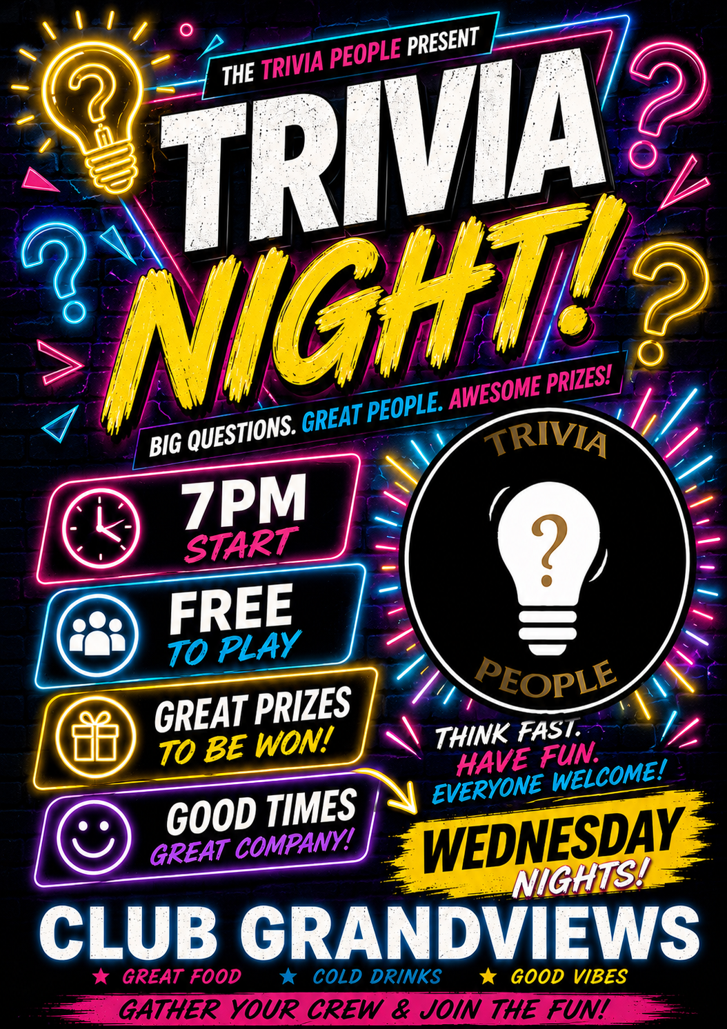 trivia wed club grandviews